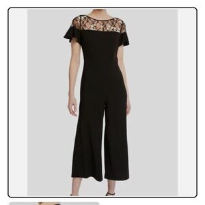 Karl Lagerfeld  Black Lace Jumpsuit